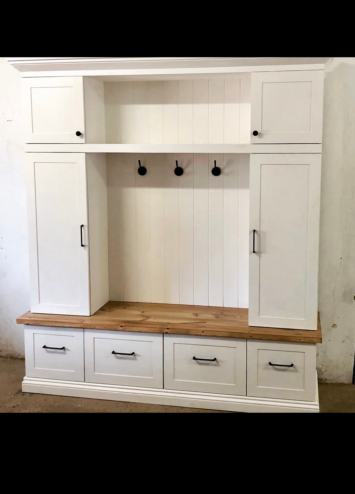 Built-In Mudroom Shelving