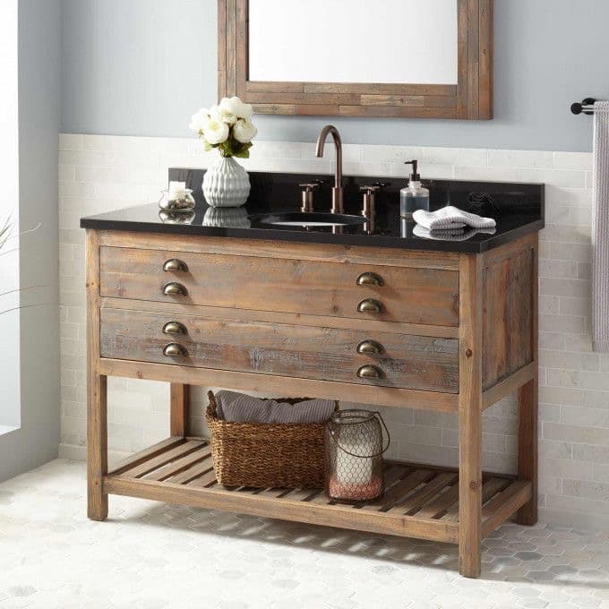 Timber Bathroom Vanity